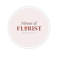 Logo House of Florist Makassar